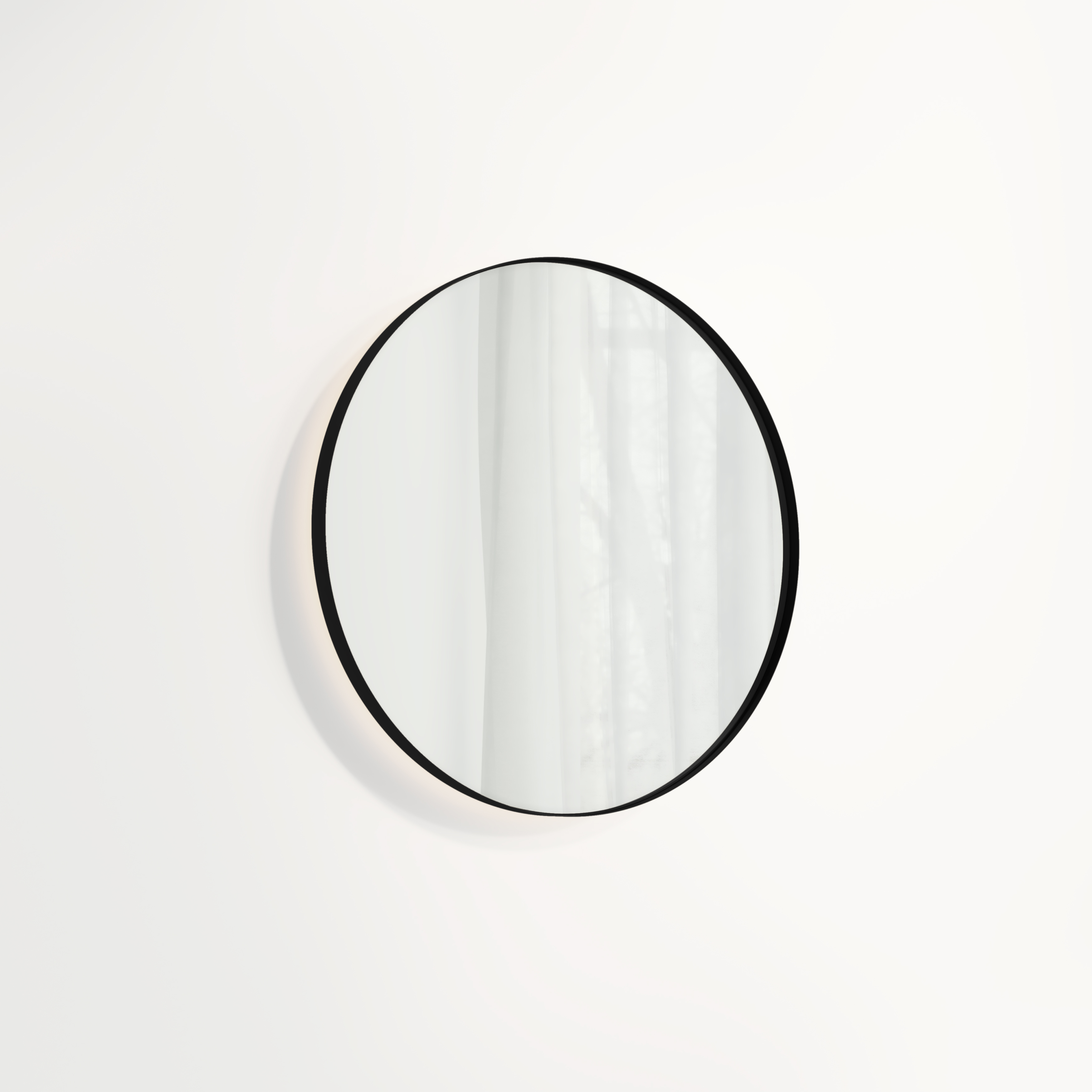 Round Mirror LED 600mm Matte Black (NZ) ABI Bathrooms & Interiors